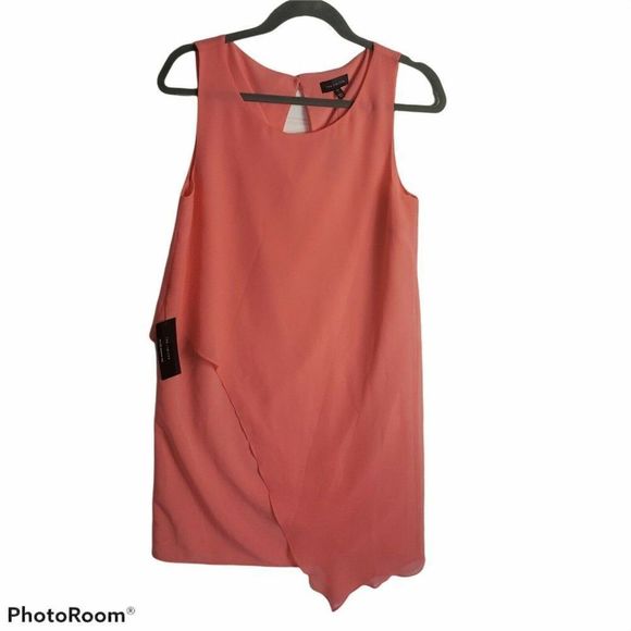 The Limited Peach Halter Drape Dress - Picture 1 of 4